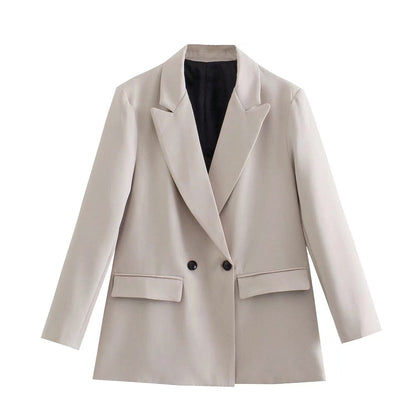 Klassieke Damesblazers met Dubbele Knopen en Regular Fit