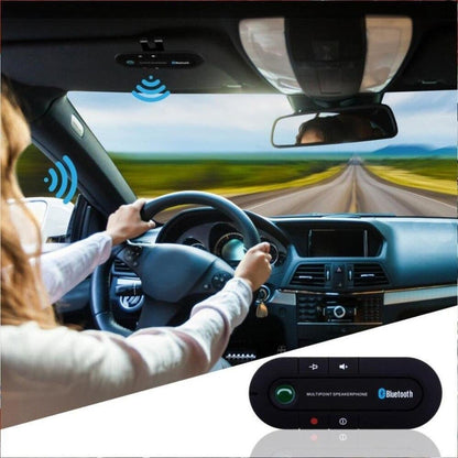 Draadloze Bluetooth Handsfree Carkit met Magnetische Zonneklep Bevestiging