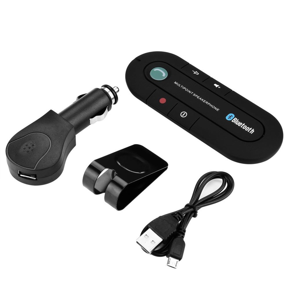 Draadloze Bluetooth Handsfree Carkit met Magnetische Zonneklep Bevestiging