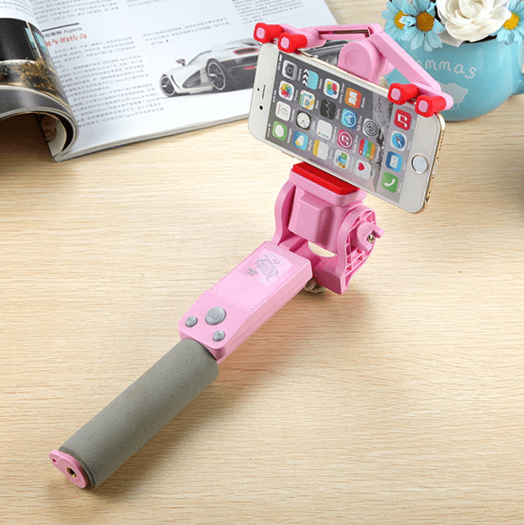 Selfie-Stick "BeeldBoog" met 360° Rotatie & Bluetooth Afstandsbediening