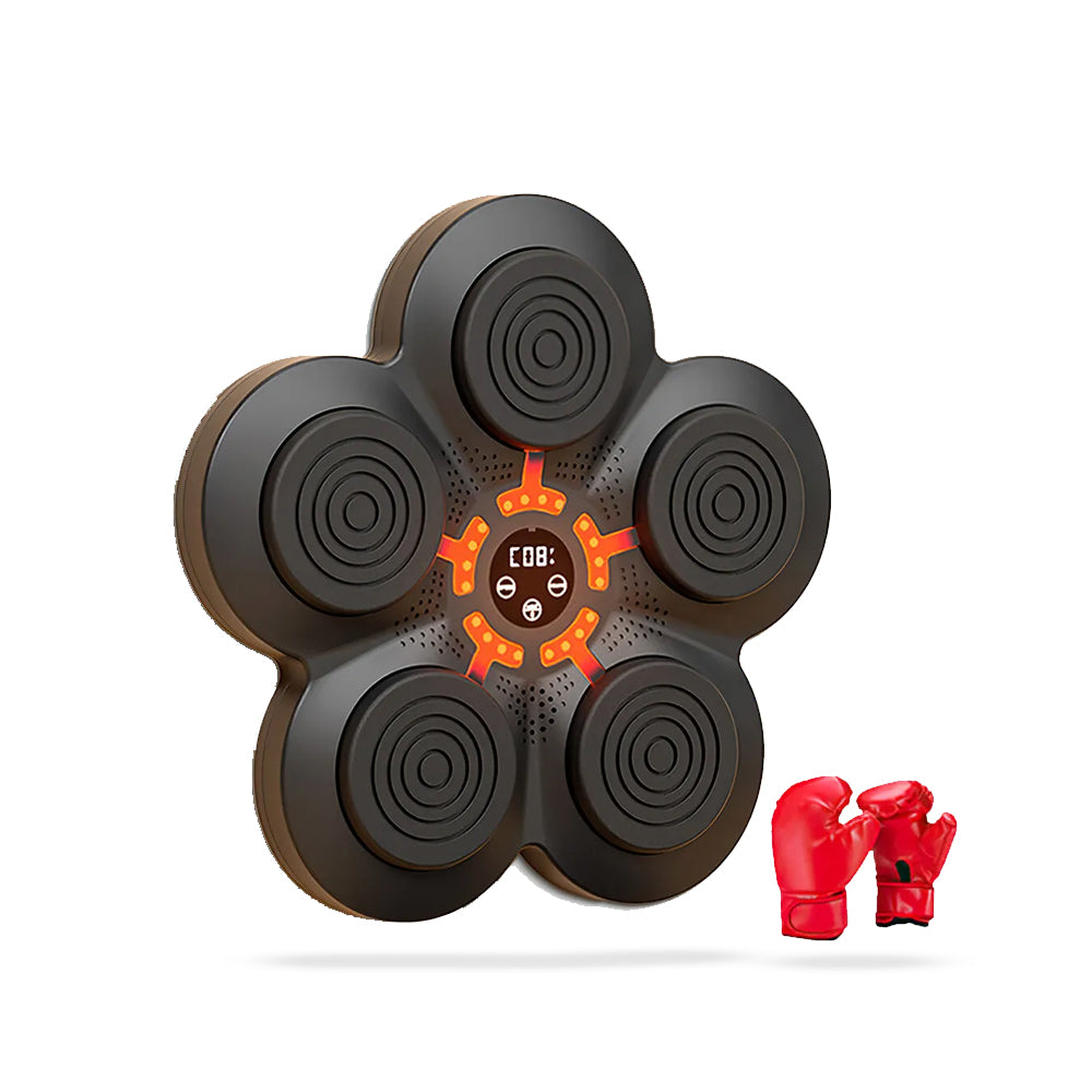 RitmeBox Wandtrainer – Slimme Bluetooth Boksmachine met Muziek & LED-reactie