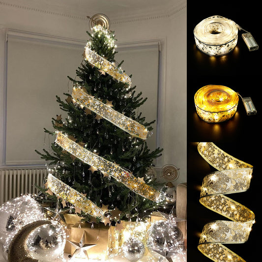 Decoratief Lint met Kleurrijke LED Verlichting – 5cm Breed Stoffen Lichtlint
