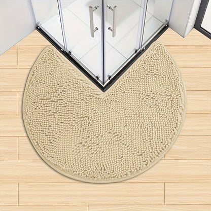 Rond LuxeChen Badmat Ultra-Zacht Chenille – Antislip & Snel Droog