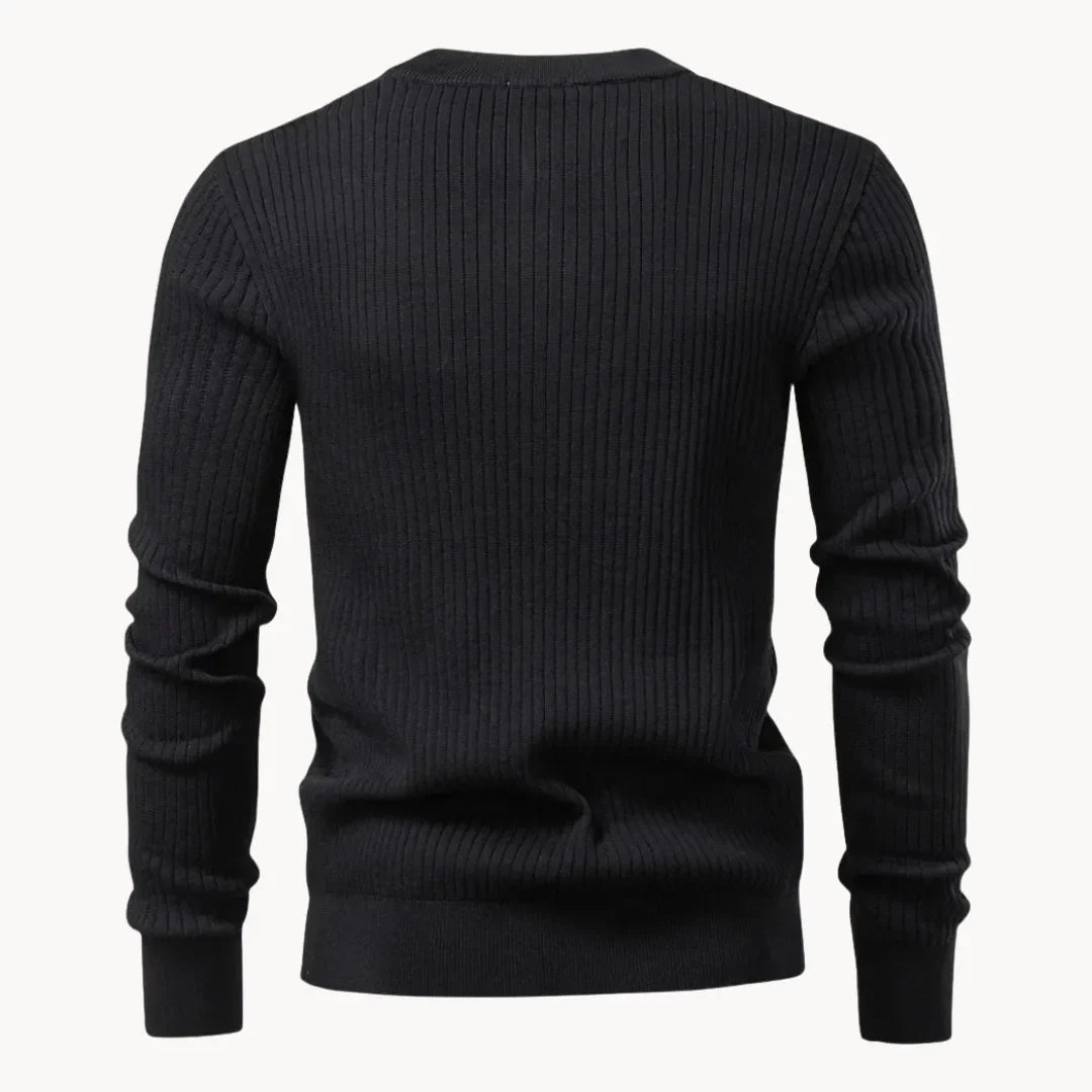 Getailleerde Heren Trui met Knoopsluiting - Comfortabel Dagelijks Wear