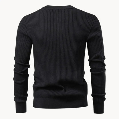 Getailleerde Heren Trui met Knoopsluiting - Comfortabel Dagelijks Wear