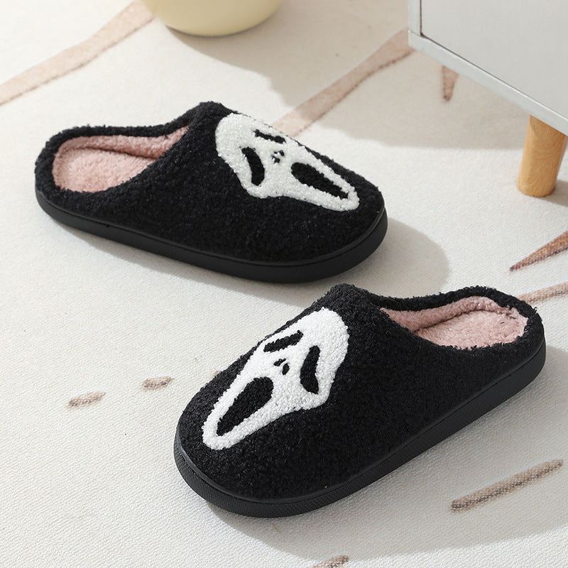 Halloween Pantoffels – Warme Sloffen met Schedel Design