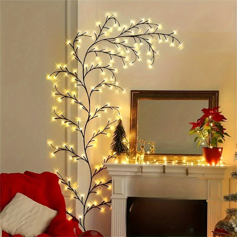 Takkenstructuur Wandlamp met 96 LED-lichtpunten Warm Wit USB