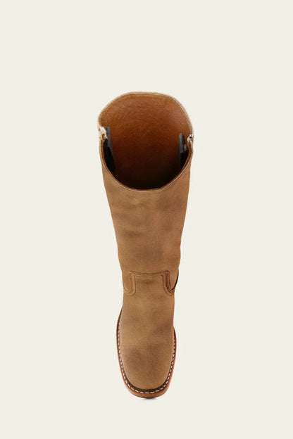 WesternSoul hoge dameslaarzen – stijlvolle leren look met blokhak en western flair