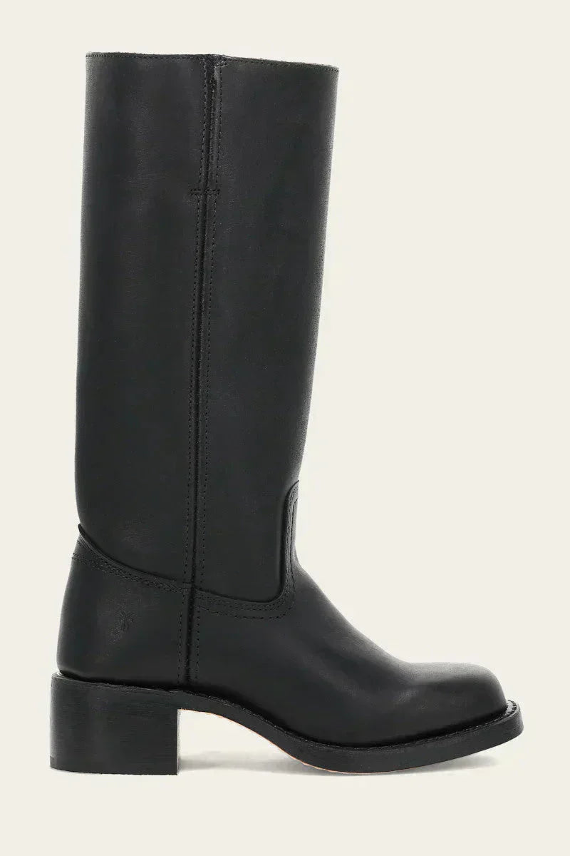 WesternSoul hoge dameslaarzen – stijlvolle leren look met blokhak en western flair