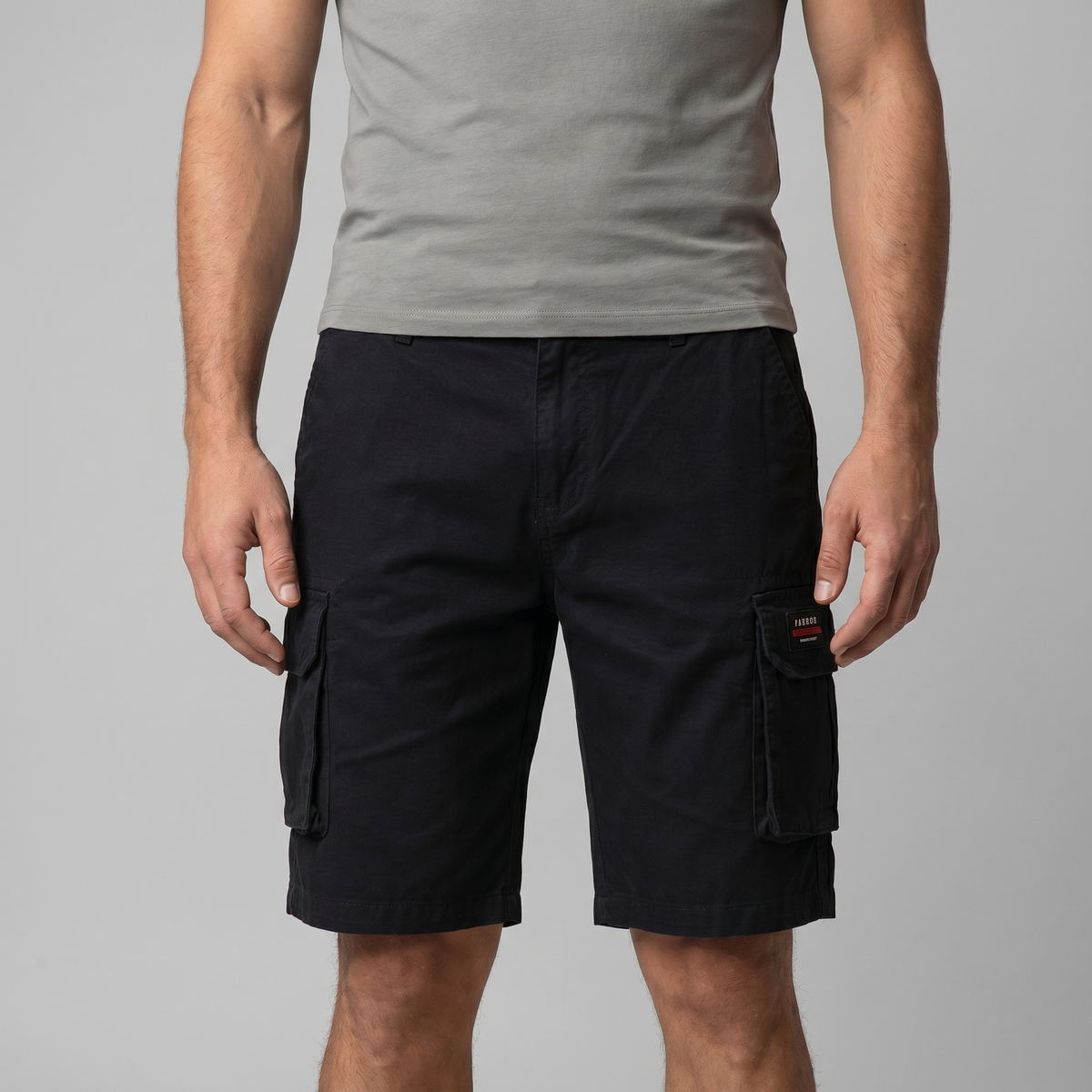 Relaxed Fit Cargo Shorts met Meerdere Zakken - Heren Casual
