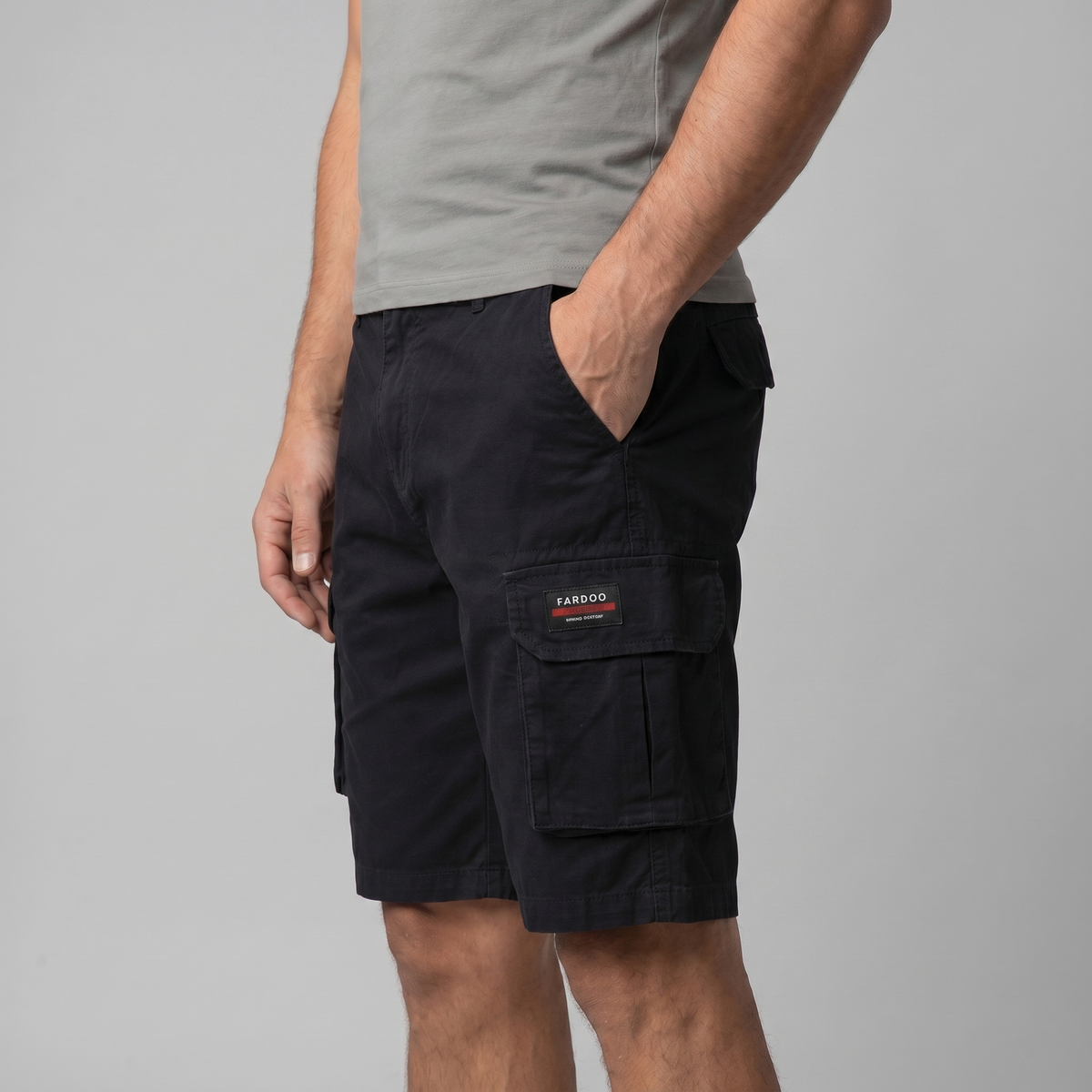 Relaxed Fit Cargo Shorts met Meerdere Zakken - Heren Casual