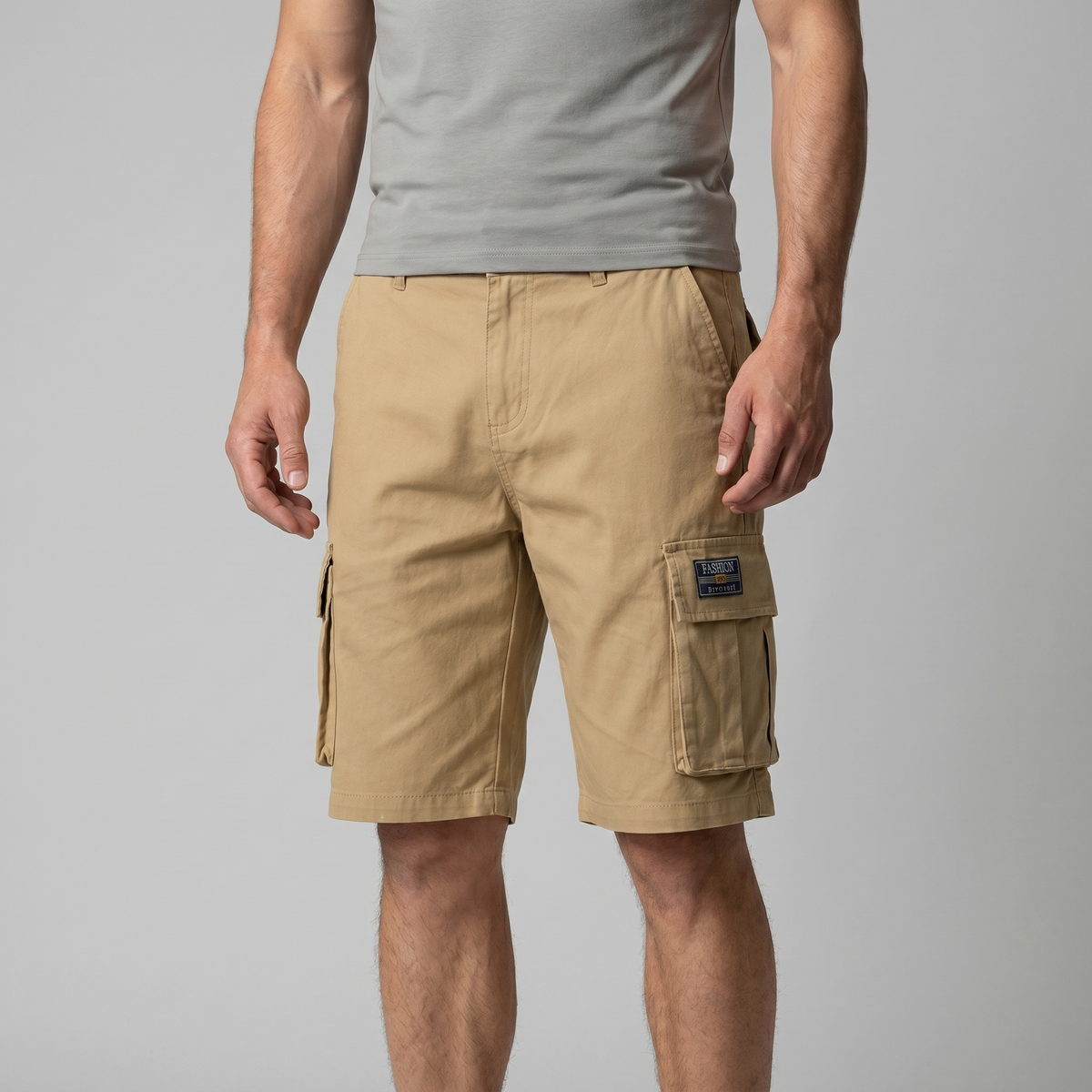 Relaxed Fit Cargo Shorts met Meerdere Zakken - Heren Casual