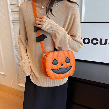 Halloween Messenger Bag – Minimalistische Schoudertas in Effen Kleuren