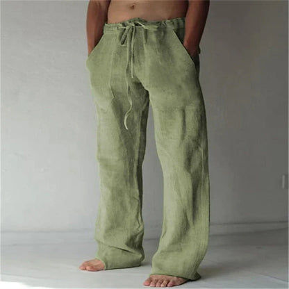 Comfortabele Heren Linnen Broek - Katoen Mix voor Lente & Herfst