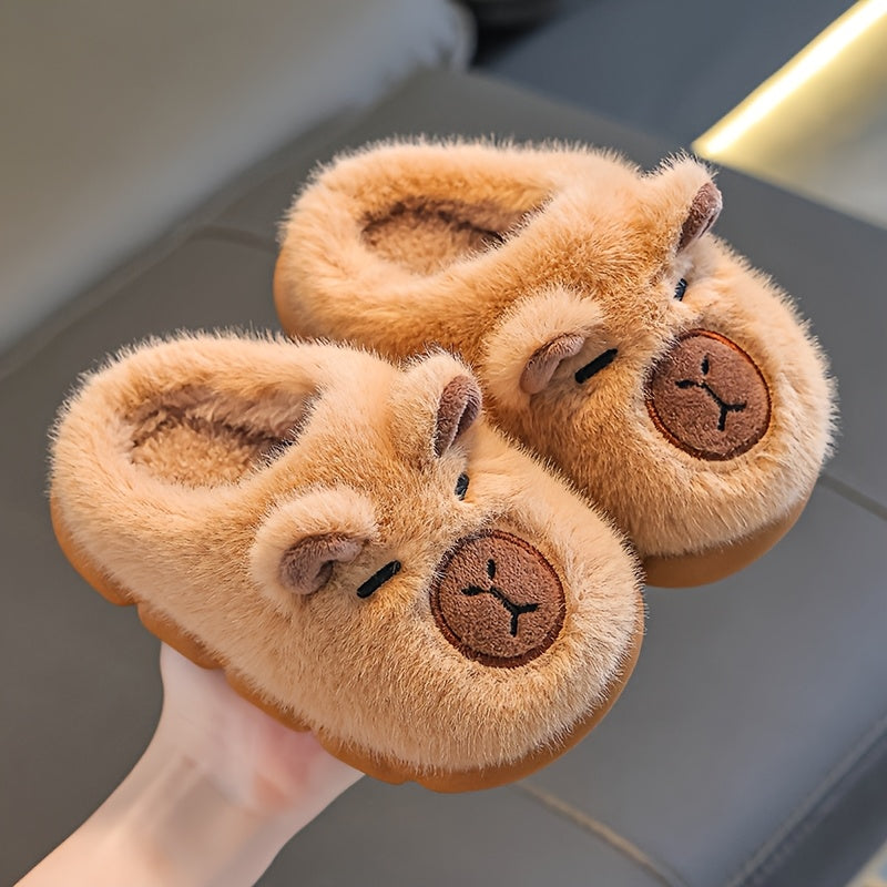 KnuffelPoot Kinderslippers met Fleece en Antislip Zool