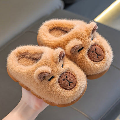 KnuffelPoot Kinderslippers met Fleece en Antislip Zool