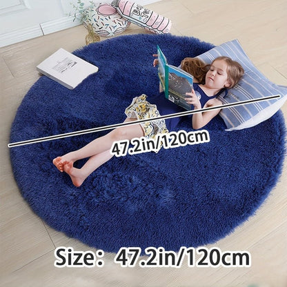 Rond Pluche Vloerkleed - Zacht en Antislip