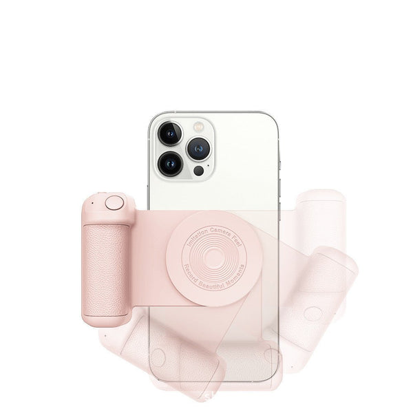 Griply Magnetische Telefoonhouder met Draadloos Opladen – Anti-Tril Handgreep voor Stabiele Opnames