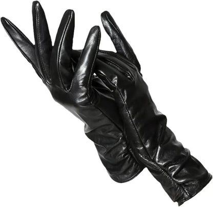 Premium Schapenleer Dames Winterhandschoenen met Wolvoering