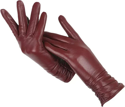 Premium Schapenleer Dames Winterhandschoenen met Wolvoering