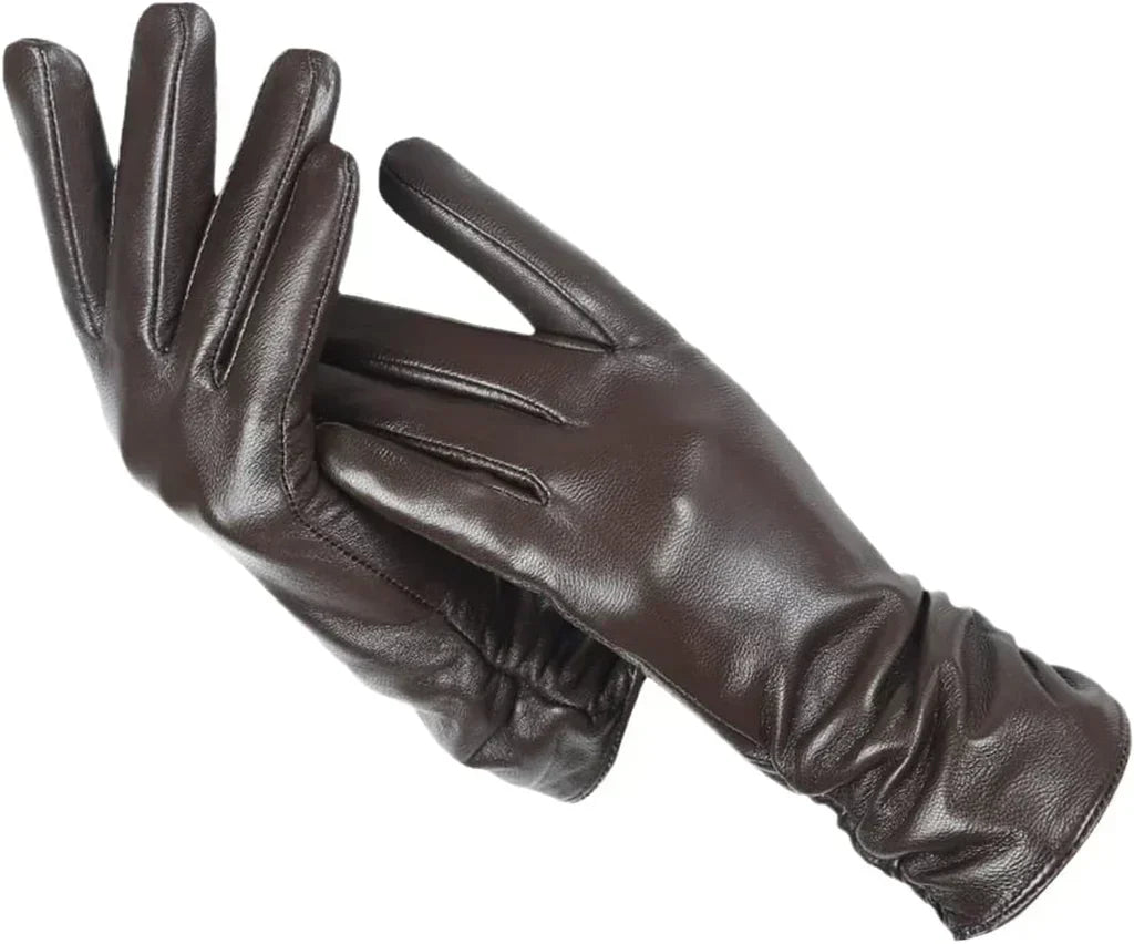 Premium Schapenleer Dames Winterhandschoenen met Wolvoering