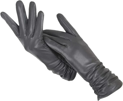 Premium Schapenleer Dames Winterhandschoenen met Wolvoering