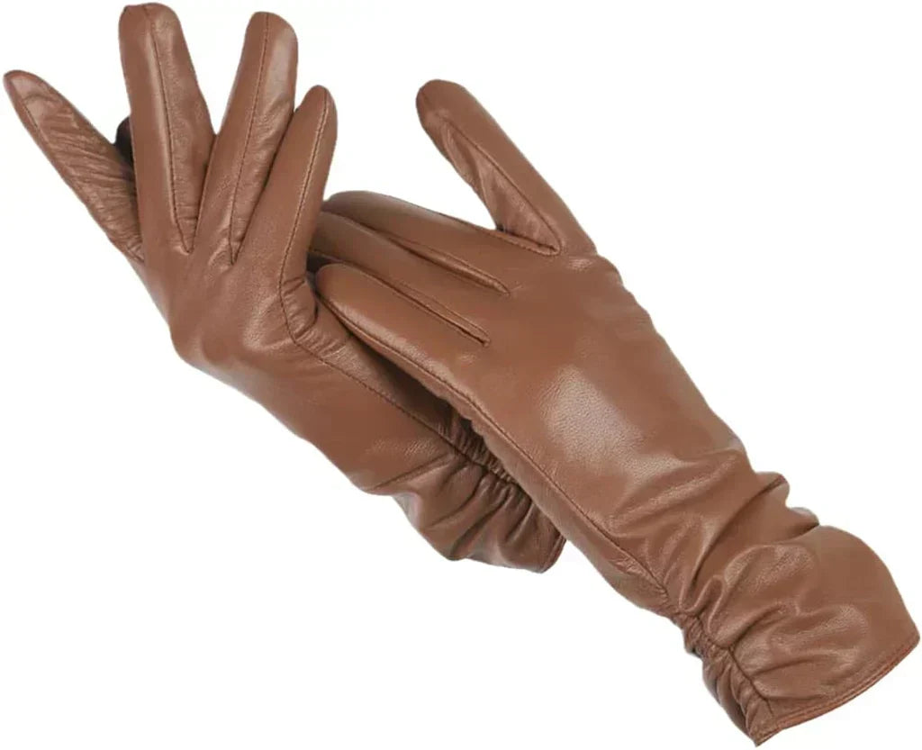 Premium Schapenleer Dames Winterhandschoenen met Wolvoering