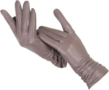 Premium Schapenleer Dames Winterhandschoenen met Wolvoering