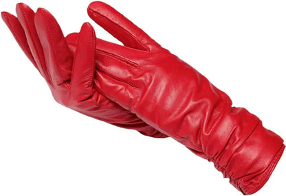 Premium Schapenleer Dames Winterhandschoenen met Wolvoering