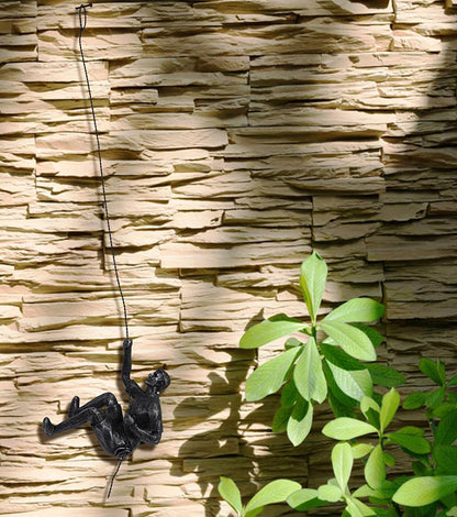 Bergklimmer Wandsculptuur – Handgemaakte Klimmer Kunstwerk