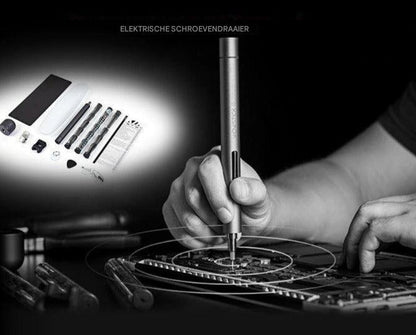 Elektrische Precisieschroevendraaier "Vortex" – Draadloos & Oplaadbaar