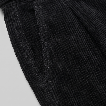 Geplooide Ribfluwelen Broek Heren - Klassiek Formeel