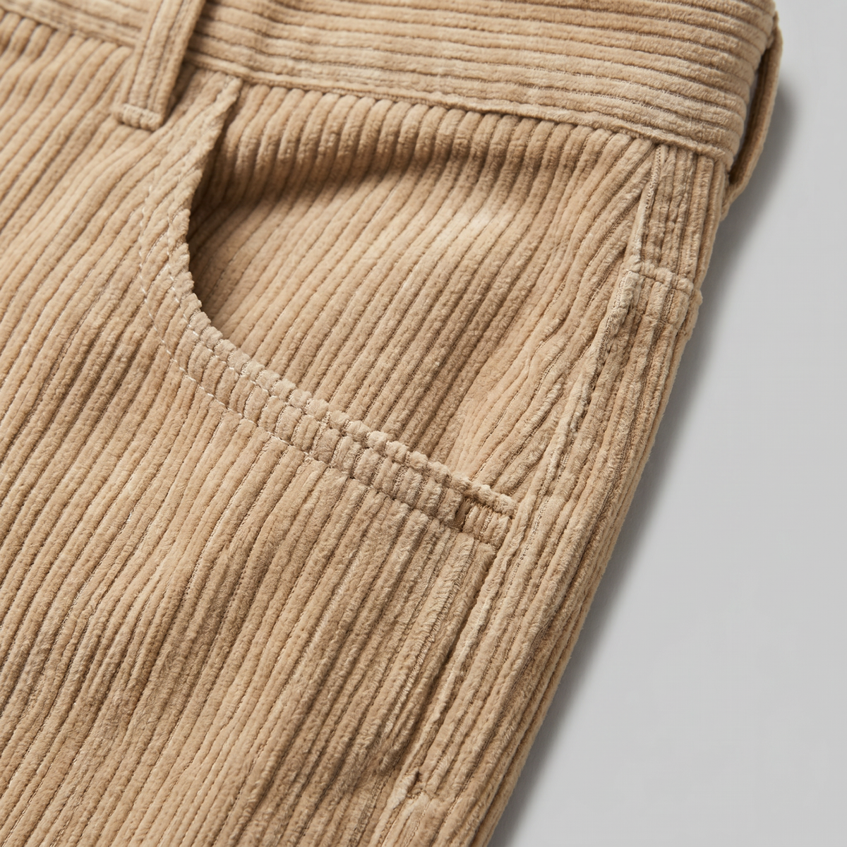 Geplooide Ribfluwelen Broek Heren - Klassiek Formeel