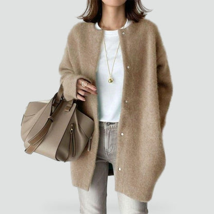 Elegante DamesCardigan met Knoopsluiting - Lange Mouwen en Kraag