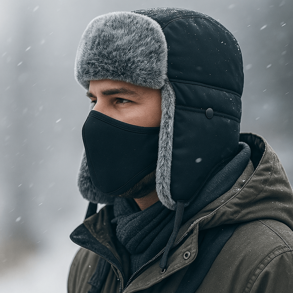 Wintermuts met Fleecevoering en Windbescherming voor Koude Dagen