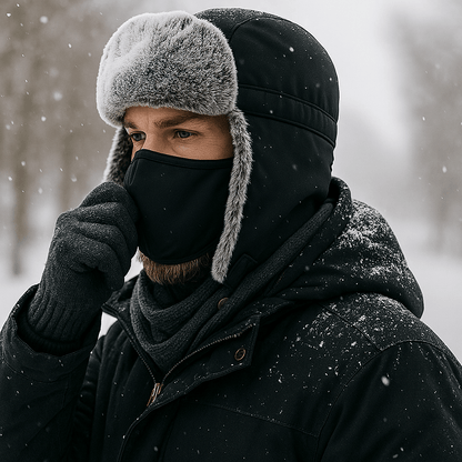 Wintermuts met Fleecevoering en Windbescherming voor Koude Dagen