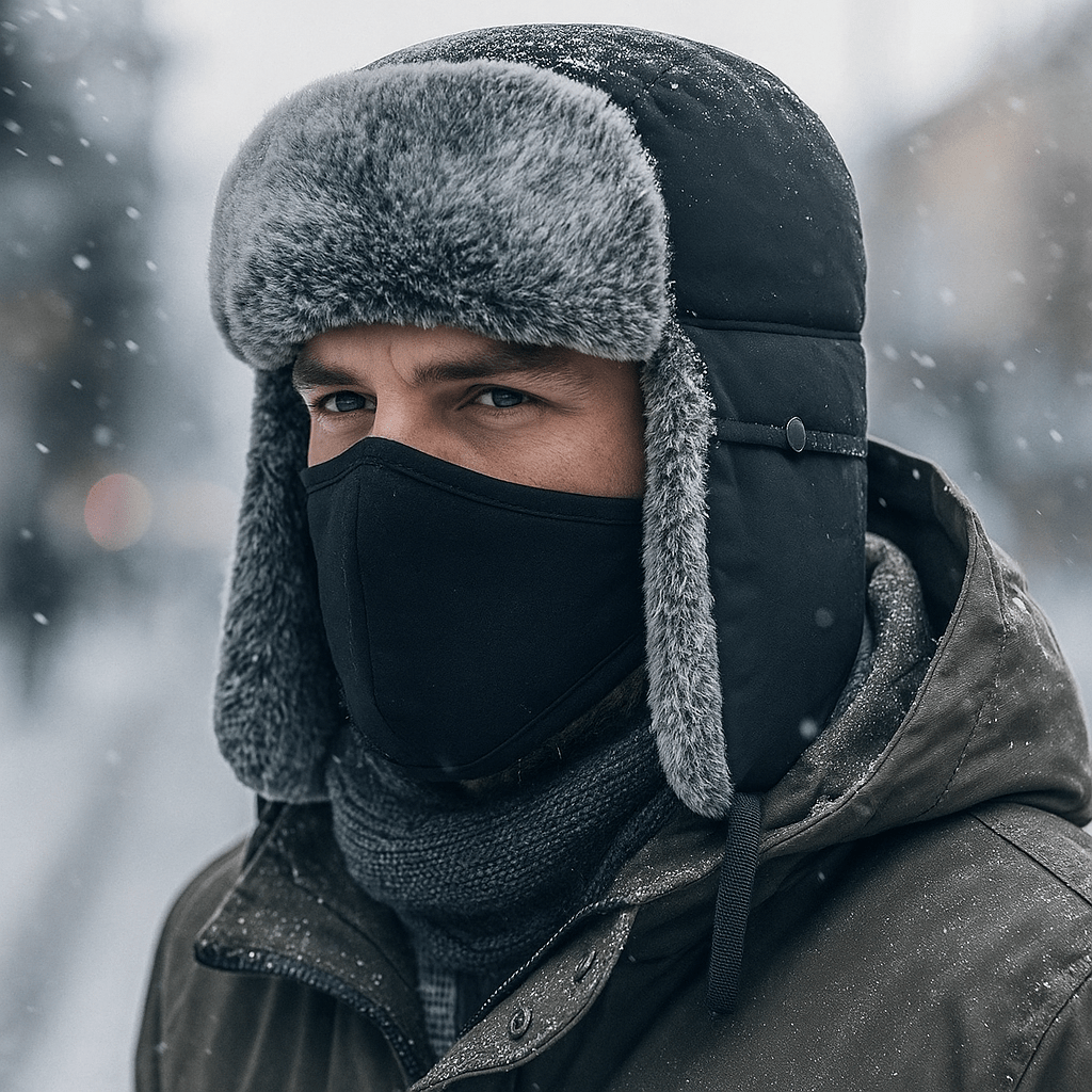 Wintermuts met Fleecevoering en Windbescherming voor Koude Dagen