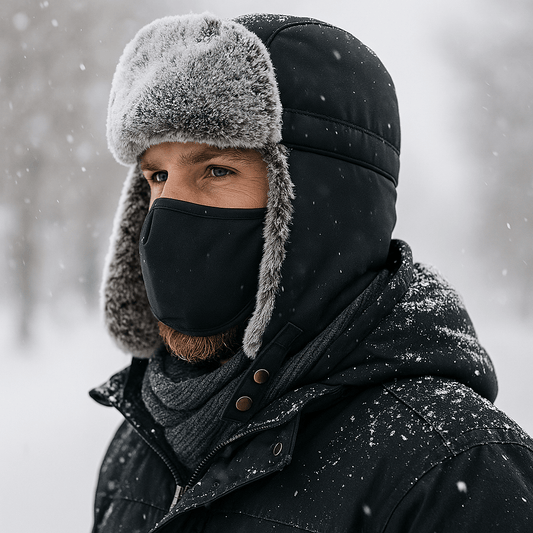 Winter Hat with Fleece Lining and Wind Protection for Cold Days