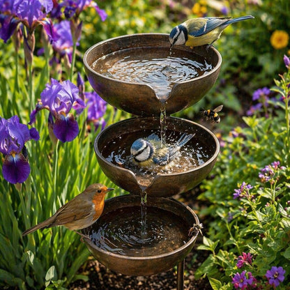 Regenwater Vogeldrinkbad - Natuurlijke waterbron voor vogels en bijen