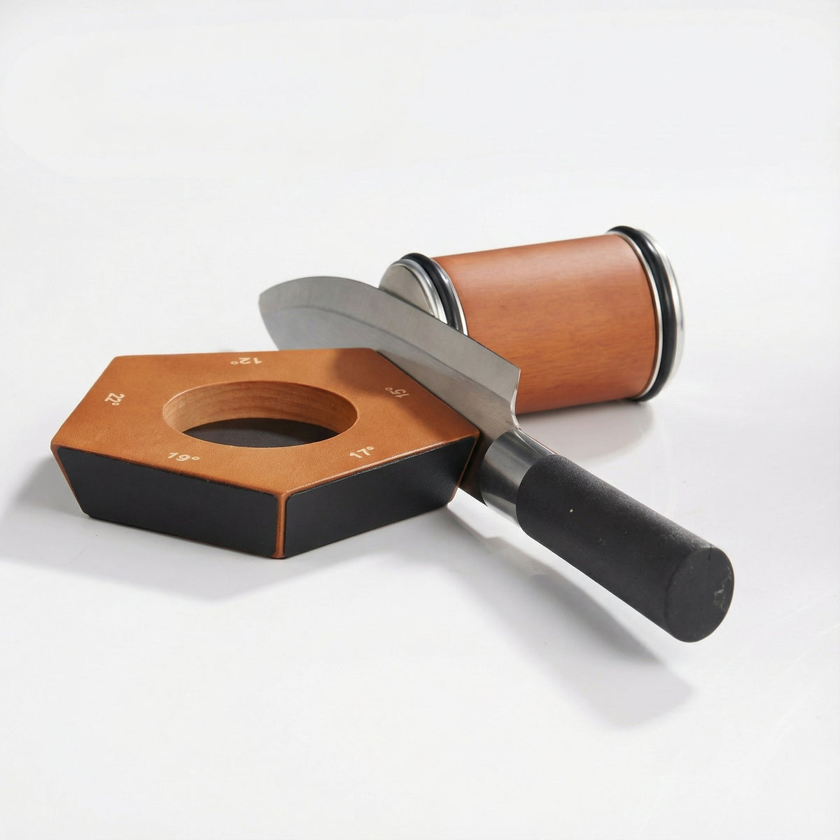 Magnetische Rolmesscherper – Handmatig slijpsysteem met geleide hoeksteun