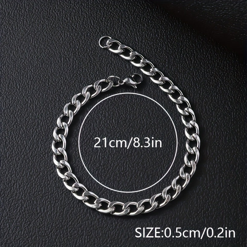 SteelVibe Hiphop Ketting – Roestvrijstalen Halsketting zonder Hanger