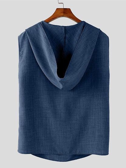 Zomerset voor Heren – Casual Polyester Hoodie en Broek in Effenkleurig Design