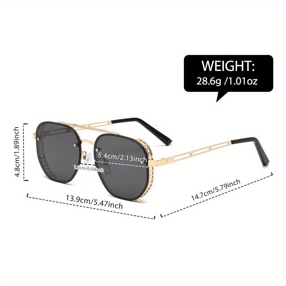 Minimalistische Ronde Metalen Zonnebril met UV-bescherming | Unisex
