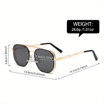 Minimalistische Ronde Metalen Zonnebril met UV-bescherming | Unisex
