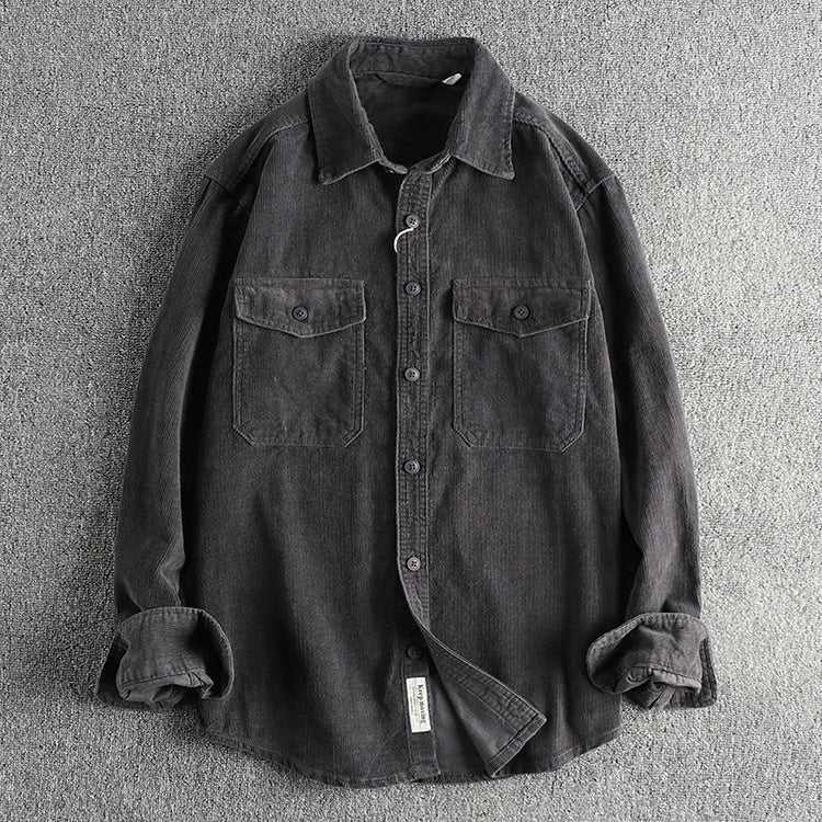 RetroRib Corduroy Shirt van katoen met losse pasvorm