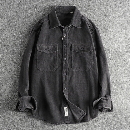 RetroRib Corduroy Shirt van katoen met losse pasvorm