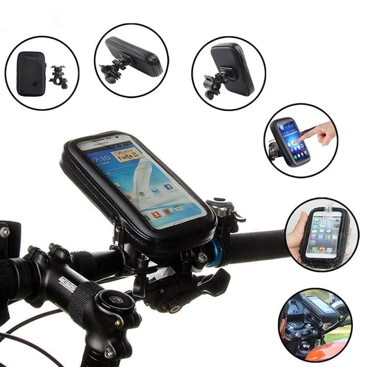 RideCharge Pro – Waterdichte Telefoonhouder met USB- en 15W Draadloos Opladen voor Fiets en E-Bike