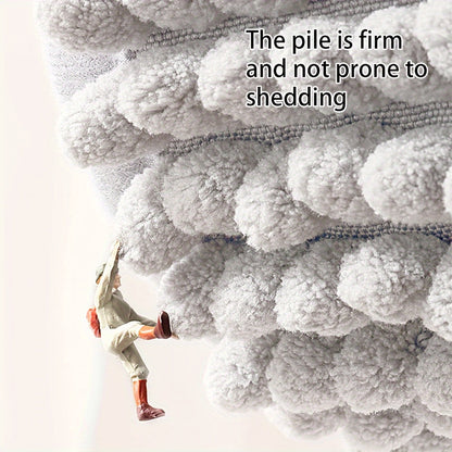 HoekZacht L-vormige Douchemat – Pluche Antislip Badmat met Hoog Absorptievermogen