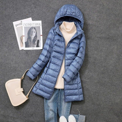 Premium Winterdonsjas met Afneembare Capuchon voor Dames