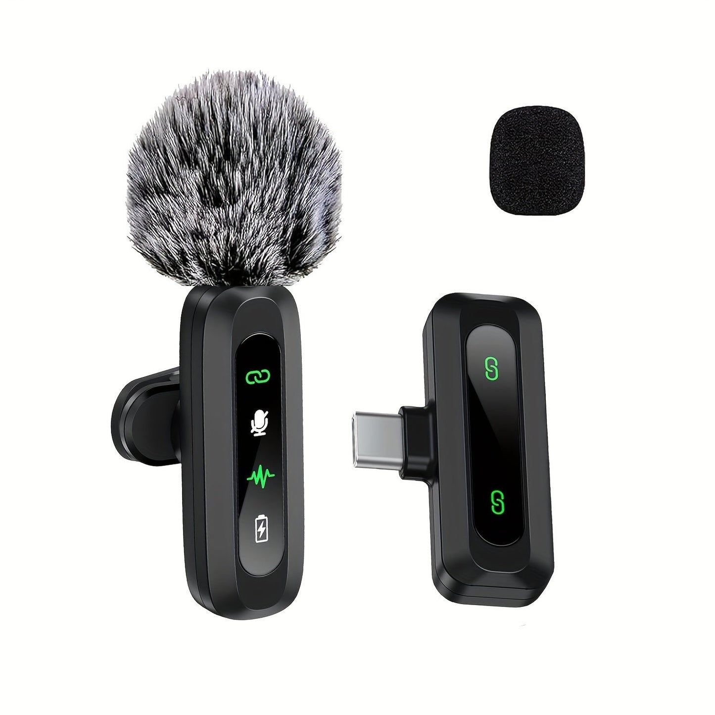 SoundSnap Draadloze Clipmicrofoon – USB-C Microfoon voor Smartphone en Tablet